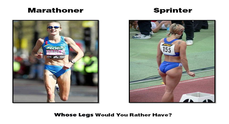 sprinter vs marathon runner